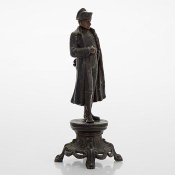A 20th century patinated white metal sculpture.