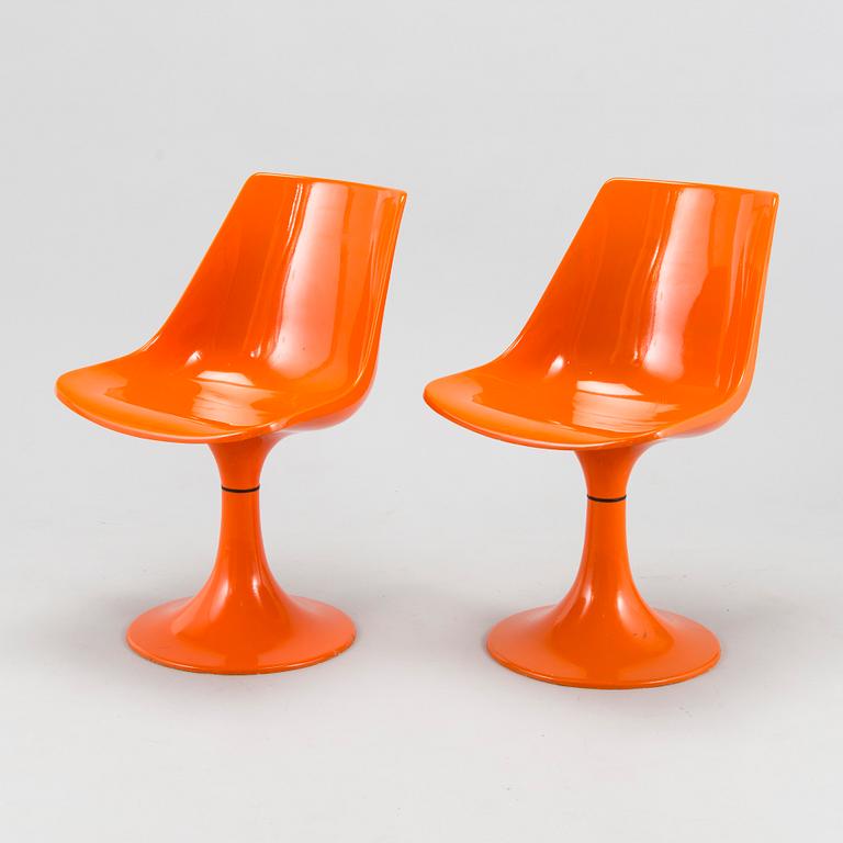 Six 1970s 'Amigo' chairs for Asko, Finland.