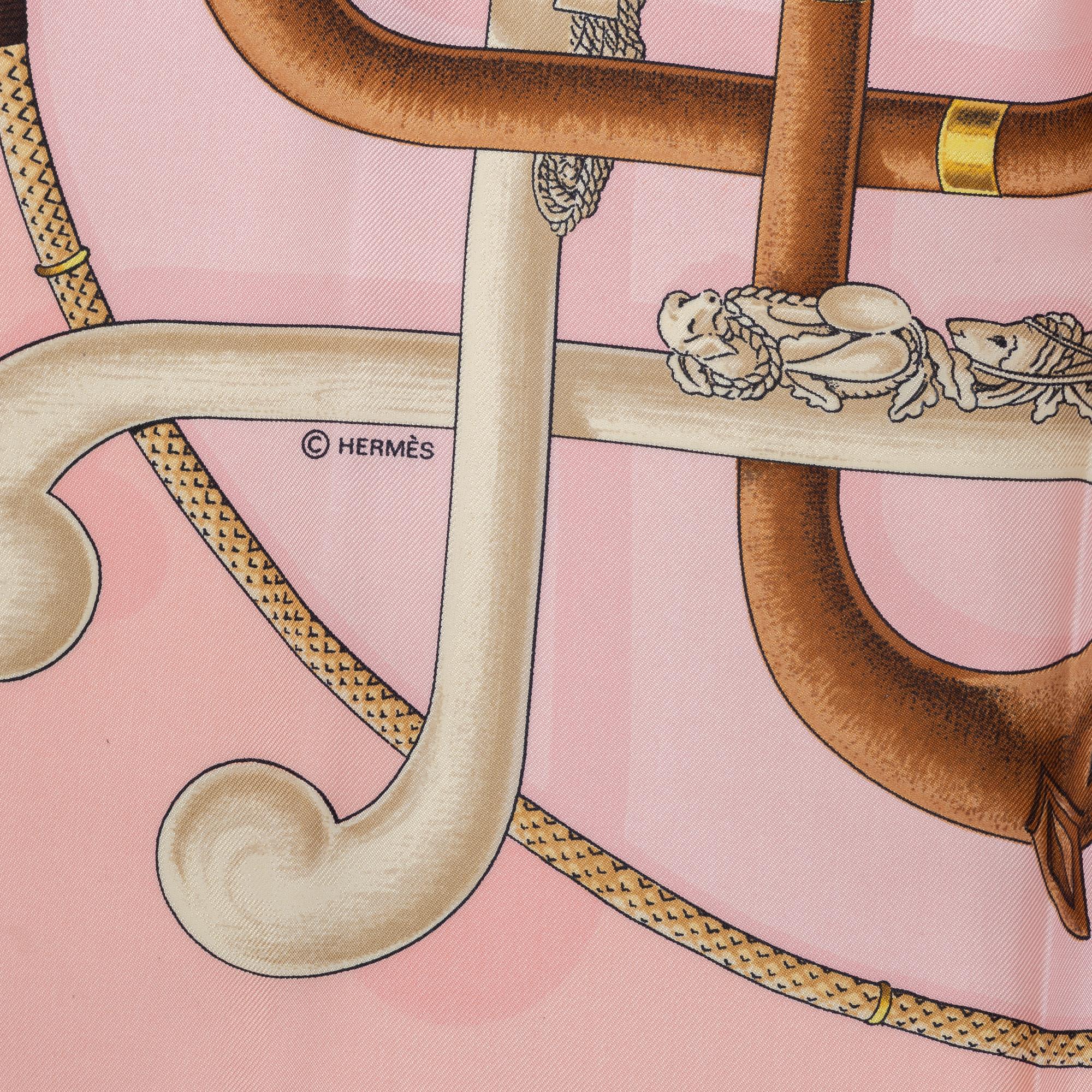 Hermès, scarf, "Cannes & Pommeaux".