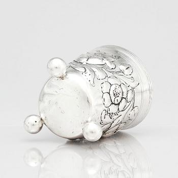 Bägare, silver, Regensburg, tidigt 1700-tal, okänd mästarstämpel AS. Barock.