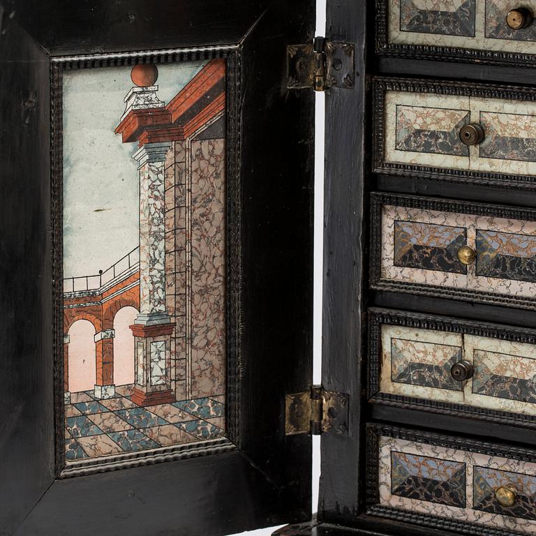 KABINETTSKÅP, barock, 1600-tal.