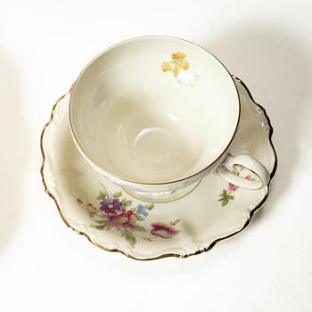 A 96-piece dinner, coffe and tea porcelain service, "Pompadour", Rosenthal, Germany.