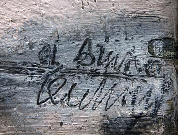 OKÄND KONSTNÄR, olja på duk, bär sign.