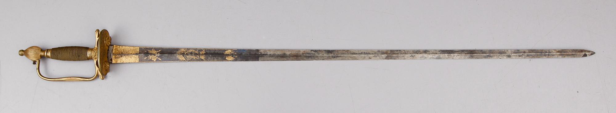 VÄRJA, CA 1840, sk infanteriofficersvärja.