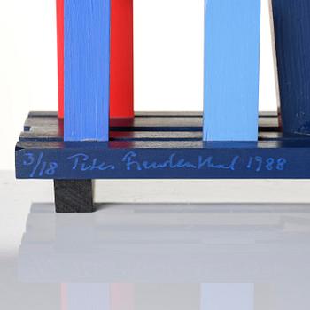 Peter Freudenthal, a table clock, ed. 3/18, executed in his studio, 1988.