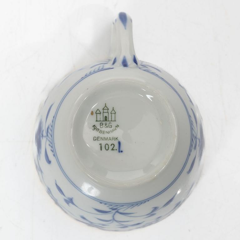 Bing & Grøndahl, kaffeservis, 13 delar, porslin, "Sommerfugl", Danmark.