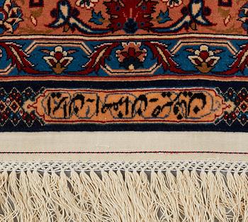 MATTA, old Isfahan, ca 347 x 252 cm (samt kortsidorna med 3 respektive 2,5 cm slätväv).