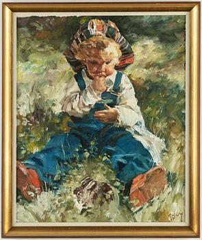CHARLES ROKA, oil on canvas, signed.