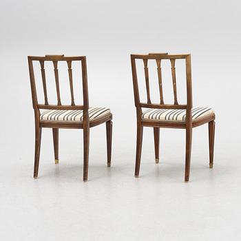 Stolar, 6 st gustaviansk stil, 1900-talets första hälft.