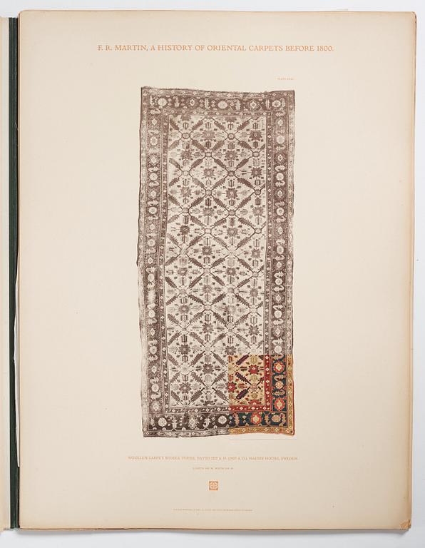 Fredrik Robert Martin: 'A History of Oriental Carpets before 1800,' Vienna, 1906.