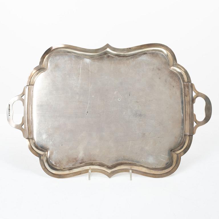 A Finnish silver tray, mark of Karl Alfred Lind, Helsinki, 1920.