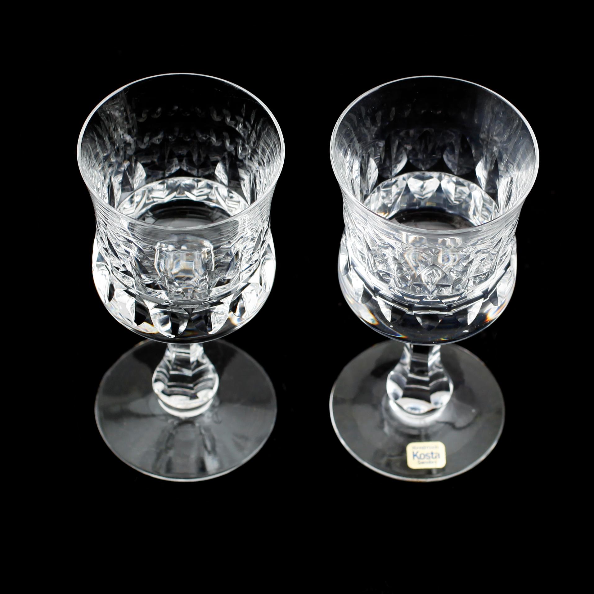 SHERRYGLAS, 11 st, "Prince", Göran Wärff, Kosta.