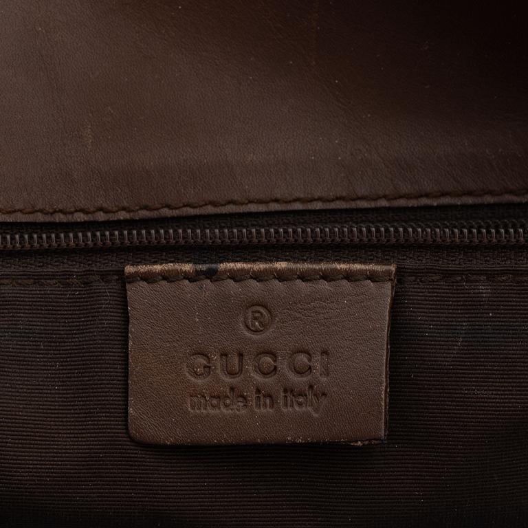 Gucci, a monogram canvas handbag.