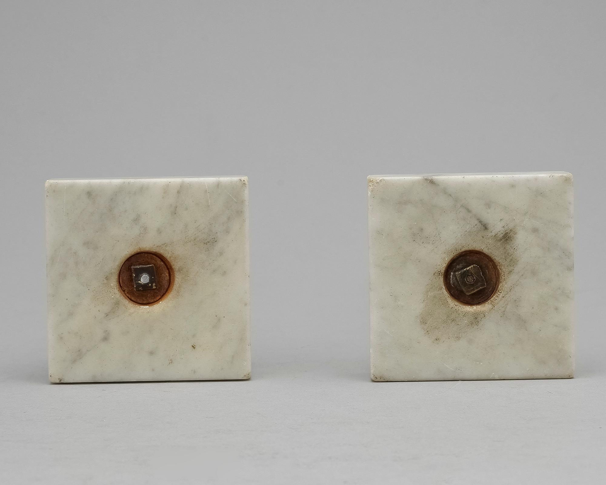 LJUSSTAKAR, ett par, sengustavianska, sekelskiftet 1700/1800.