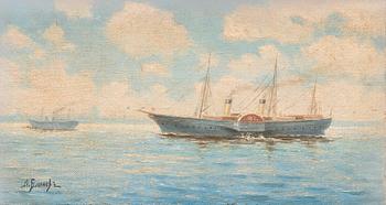 168. Leonid Demyanovich Blinov, SKEPP VID KUSTEN.