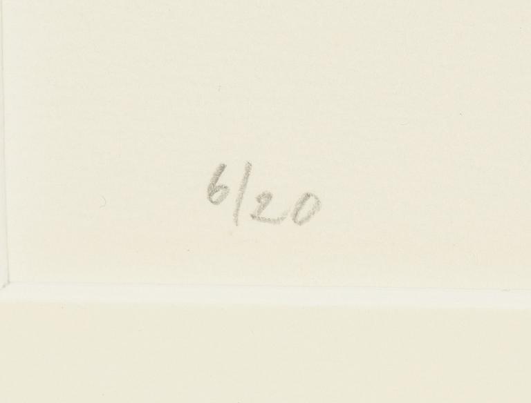 Sten Eklund, etching, 1965, signed 6/20.