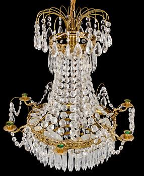 LJUSKRONA, gustaviansk stil, 1900-talets andra hälft. Höjd 65 cm.