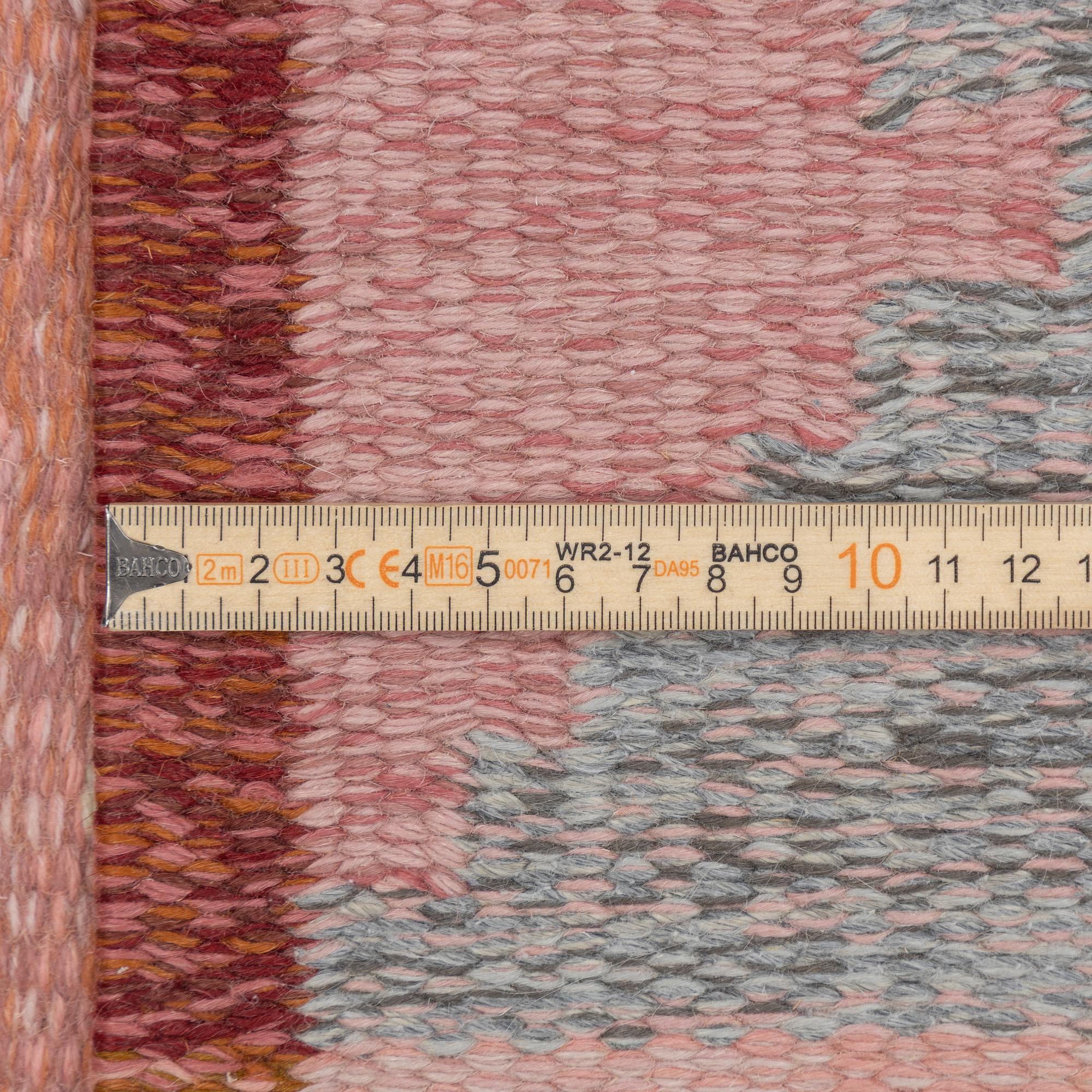 Ingegerd Silow, a 'Föllinge' flat weave carpet, signed IS, c. 229 x 167 cm.