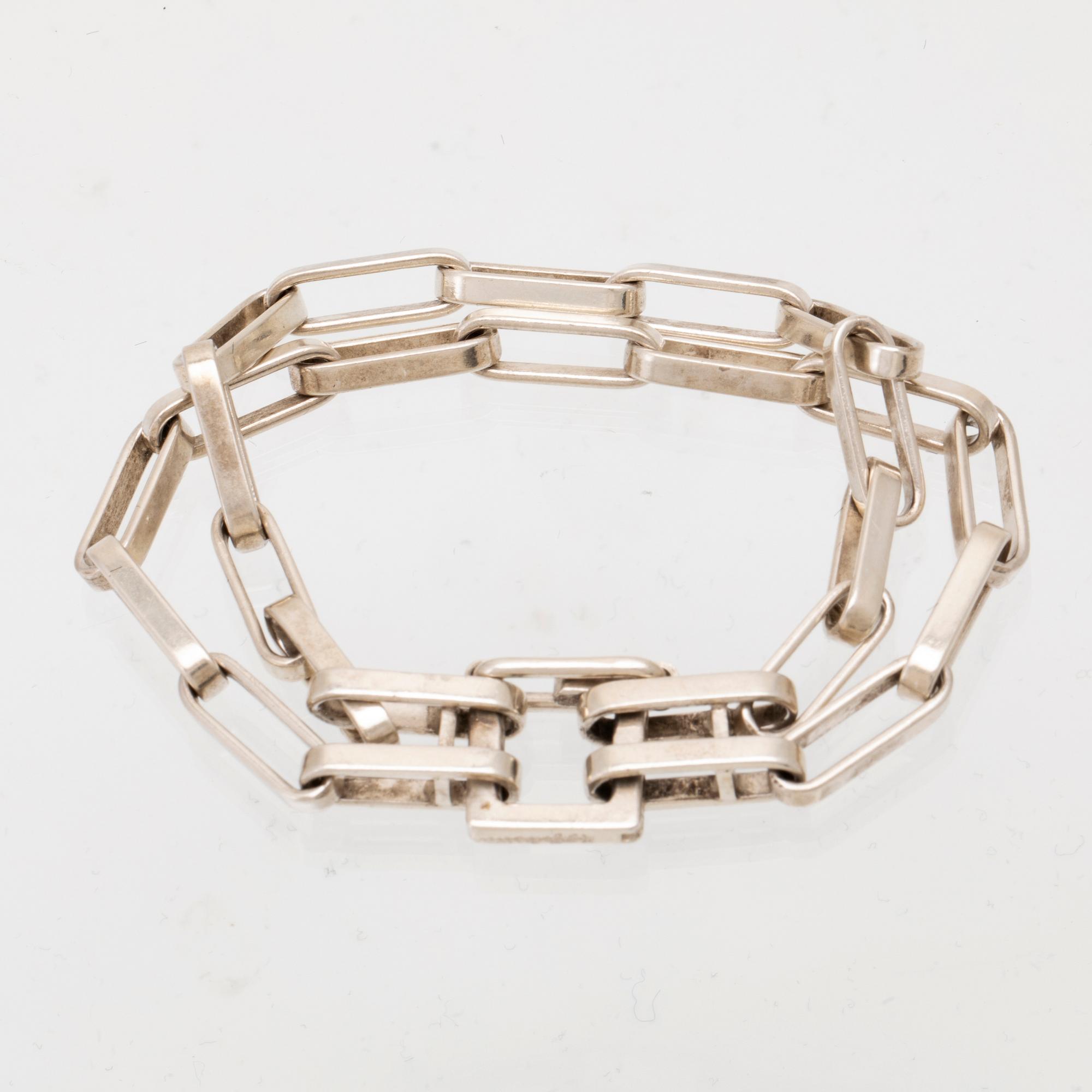 A silver bracelet by Karl-Ingemar Johansson, Gothenburg 1976.