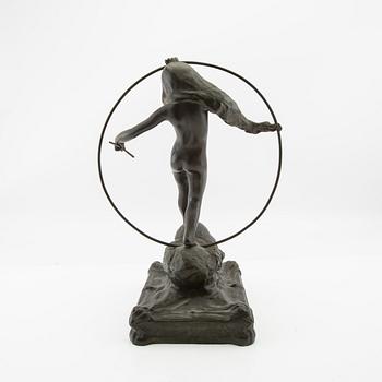 Anders Olson, skulptur signerad patinerad brons.