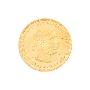 Gold coin, Austria-Hungary, 20 Corona, 1894.