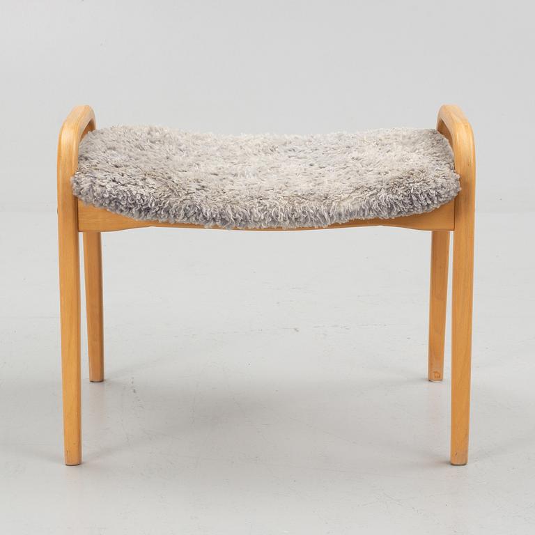 Yngve Ekström, armchair with footstool, 'Lamino', Swedese.