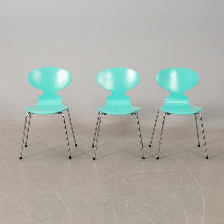 Arne Jacobsen,  stolar 8 st, "Myran", Fritz Hansen, 1993.