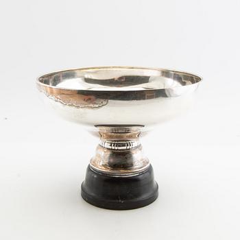 A Swedish silver footed bowl, mark of GAB, Stockholm 1928.