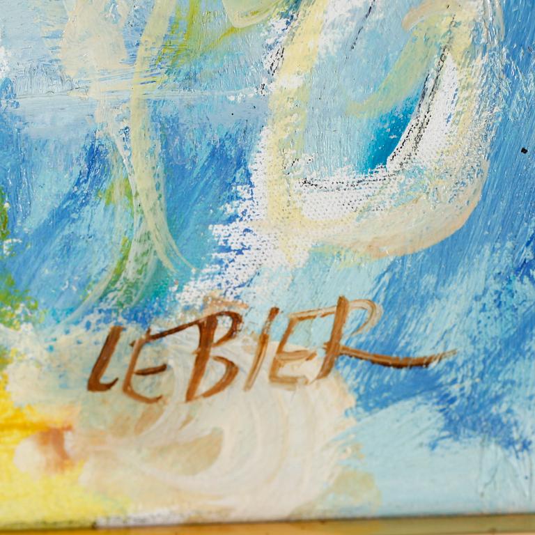 DANIEL LEBIER, olja på duk, signerad.
