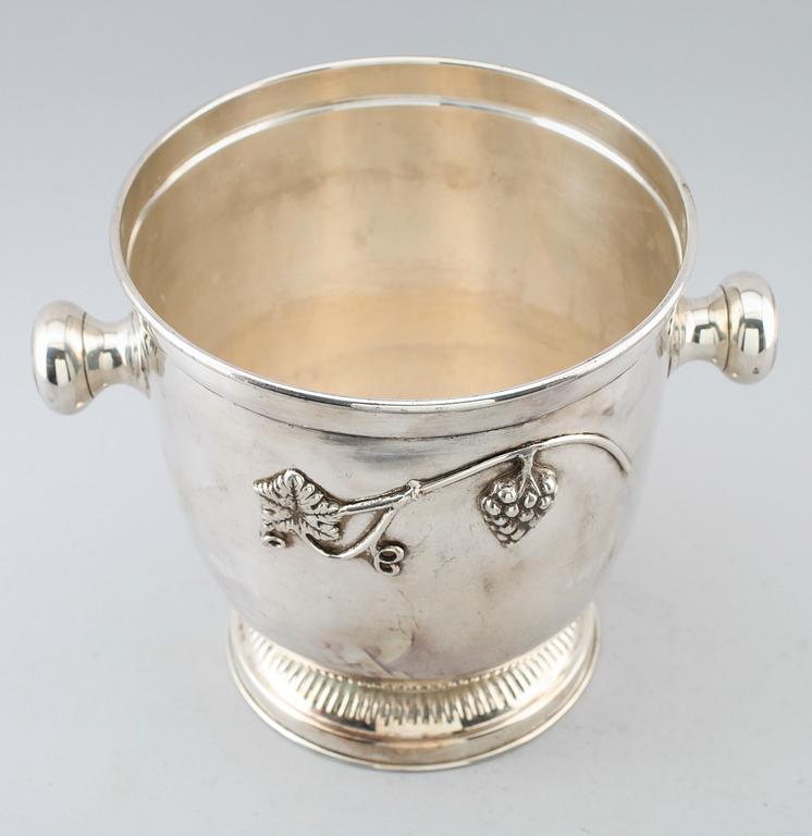 CHAMPAGEKYLARE, nysilver, 1900-talets första hälft.
