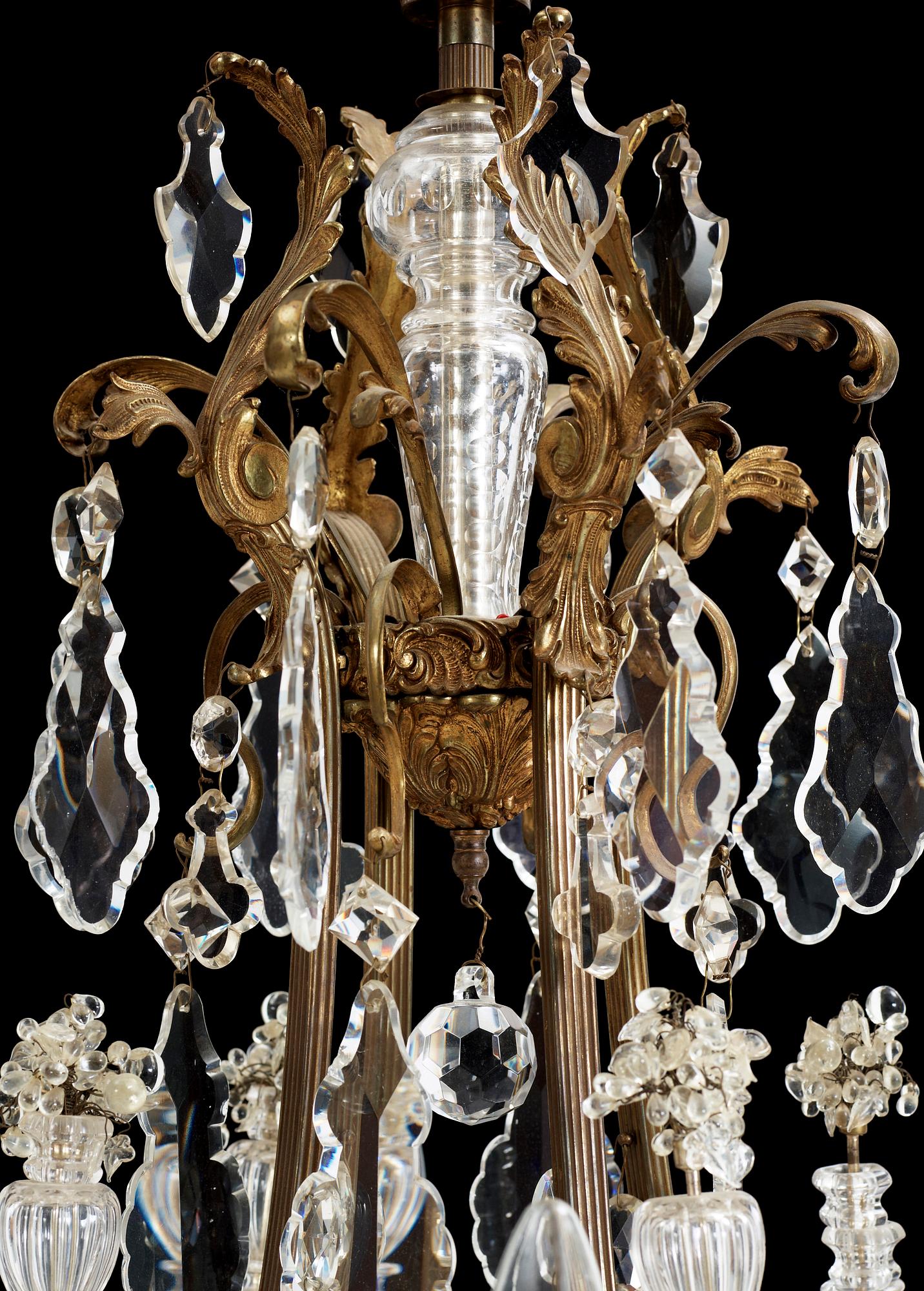 LJUSKRONA, sent 1800-tal. Höjd ca 110 cm.