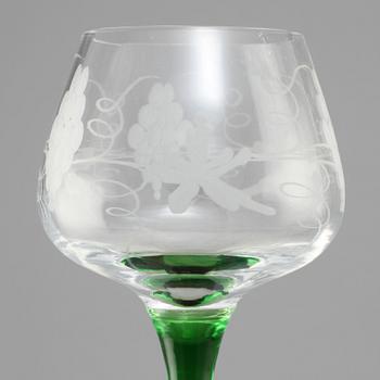 VITVINSGLAS, 12 st, 1900-talets fjärde kvartal.