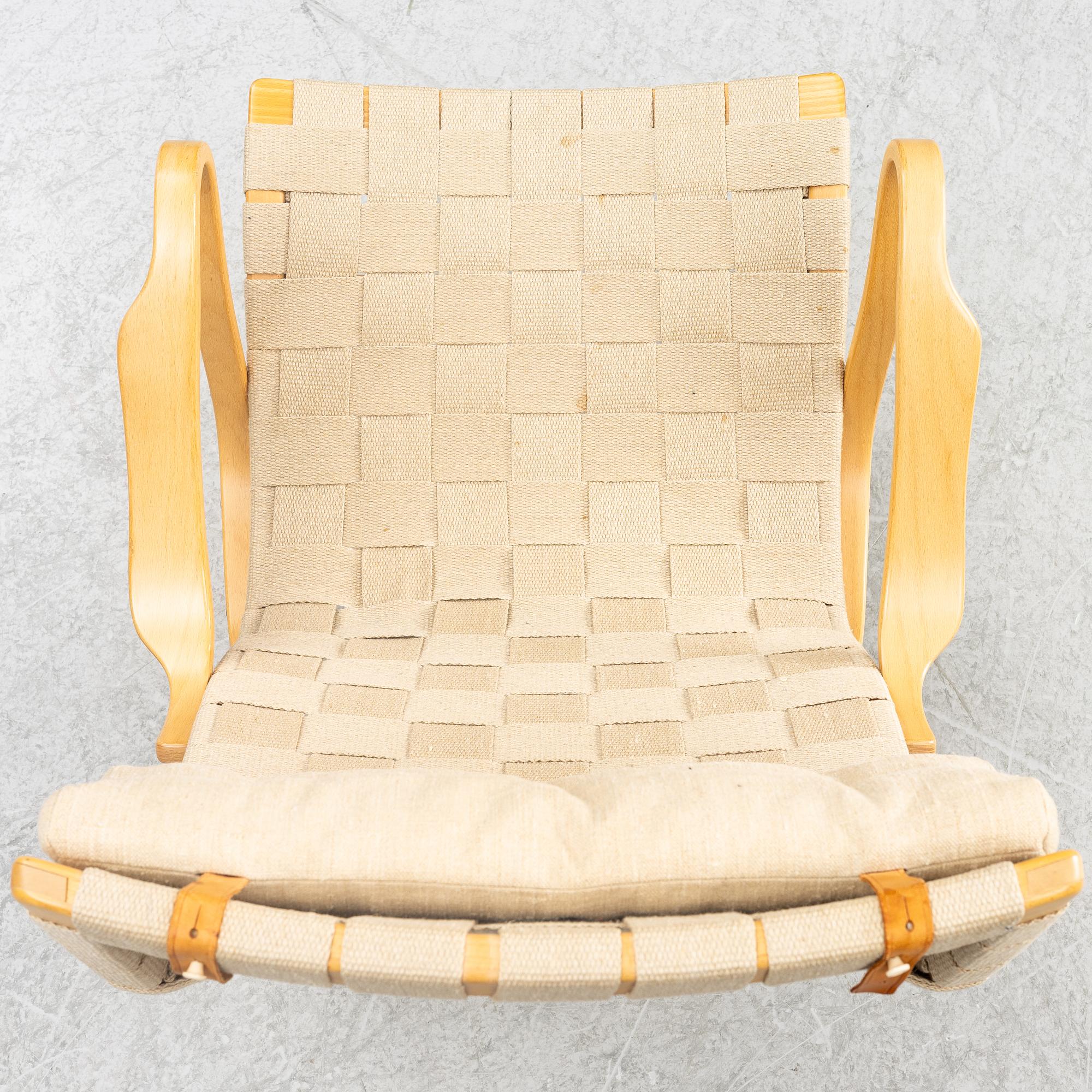 Bruno Mathsson, fåtölj, "Pernilla", Dux, 1900-talets slut.