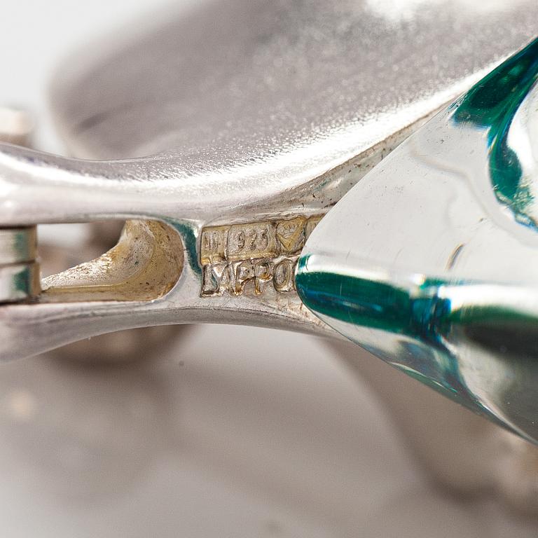 Björn Weckström, "Kilimandjaro", a sterling silver and acrylic necklace . Lapponia 1974.