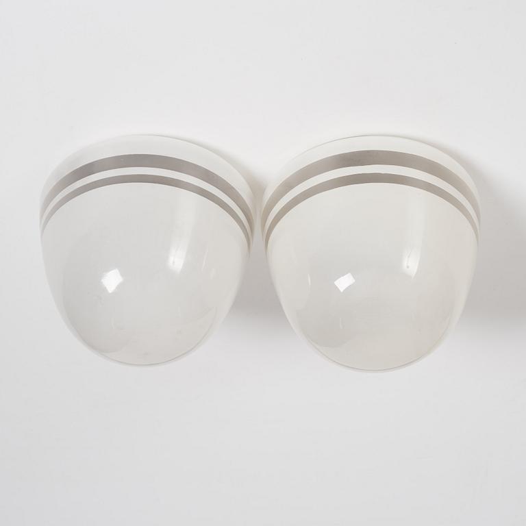 Harald Notini, a pair of ceiling lamps, version of model "10148", Arvid Böhlmarks Lampfabrik, 1930s.