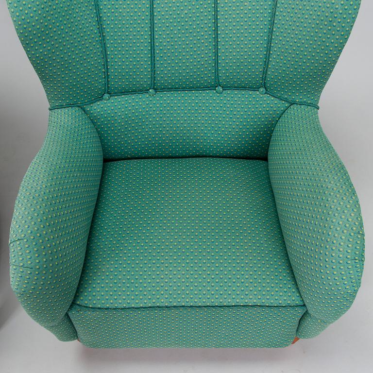 Fåtöljer, 2 st, 1900-talets mitt.