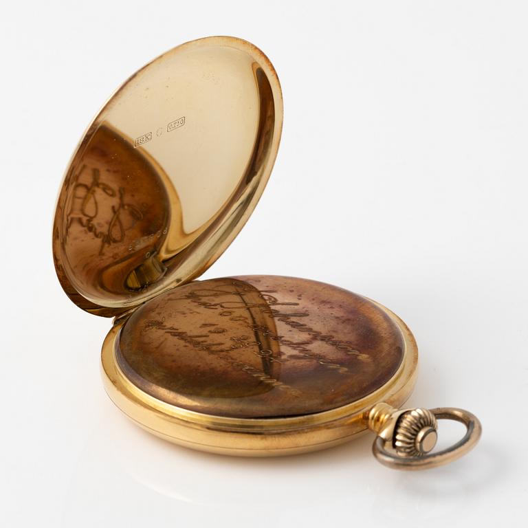Pocket watch, hunter, 52 mm.