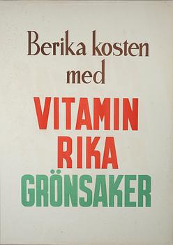 REKLAMAFFISCHER, 34 st, Hakonsköpmännens Reklamtjänst, Västerås, 1900-talets mitt.