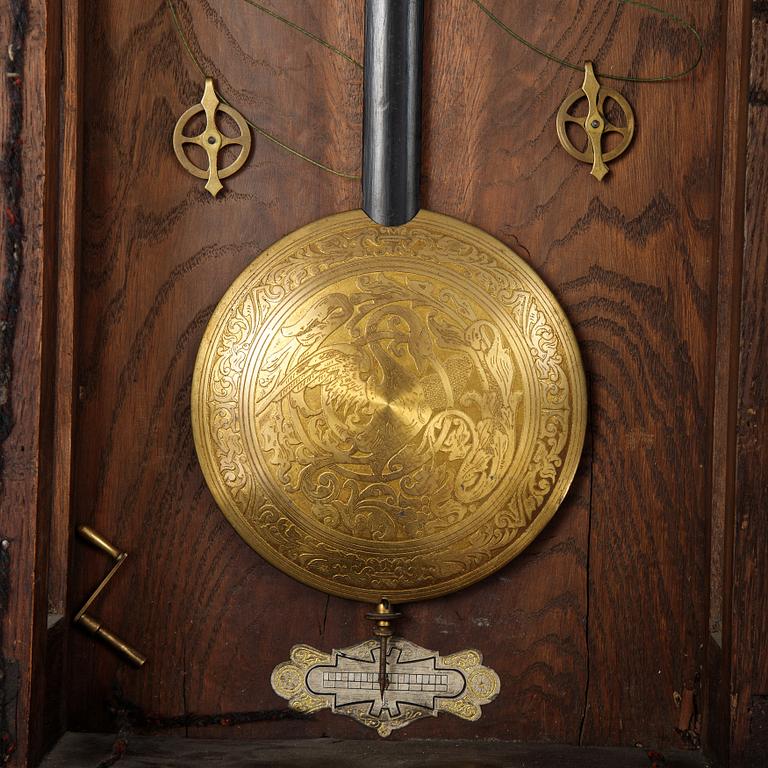 A Neo-Renaissance reugulator wall clock by Gustav Becker, late 19th Century.