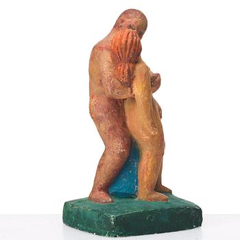 BROR HJORTH, sculpture, painted plaster, signed, numbered 1/10 and dated 1965.