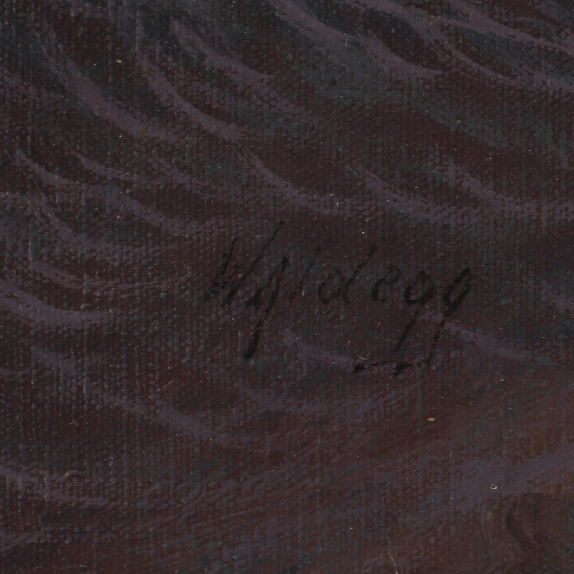 FRANZ WALDEGG, olja på duk, signerad.