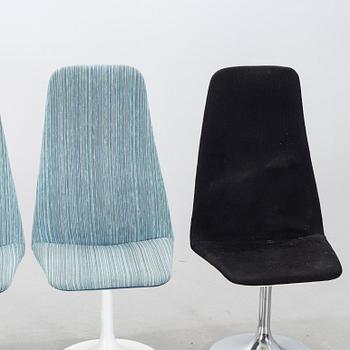 JOHANSON DESIGN, 6+2 chairs, "Viggen", second half of the 20th century.