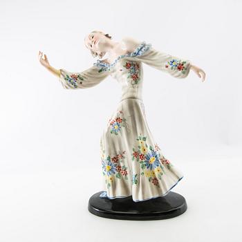 Josef Lorenzl, figurine "Rythmus" for Goldscheider circa 1940.