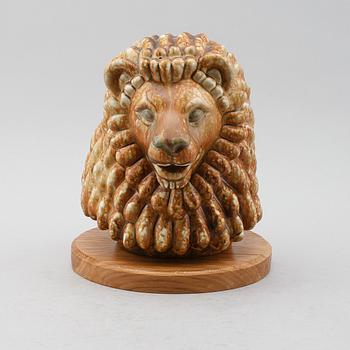 FIGUR, stengods, Gunnar Nylund, Rörstrand, monogramsignerad.