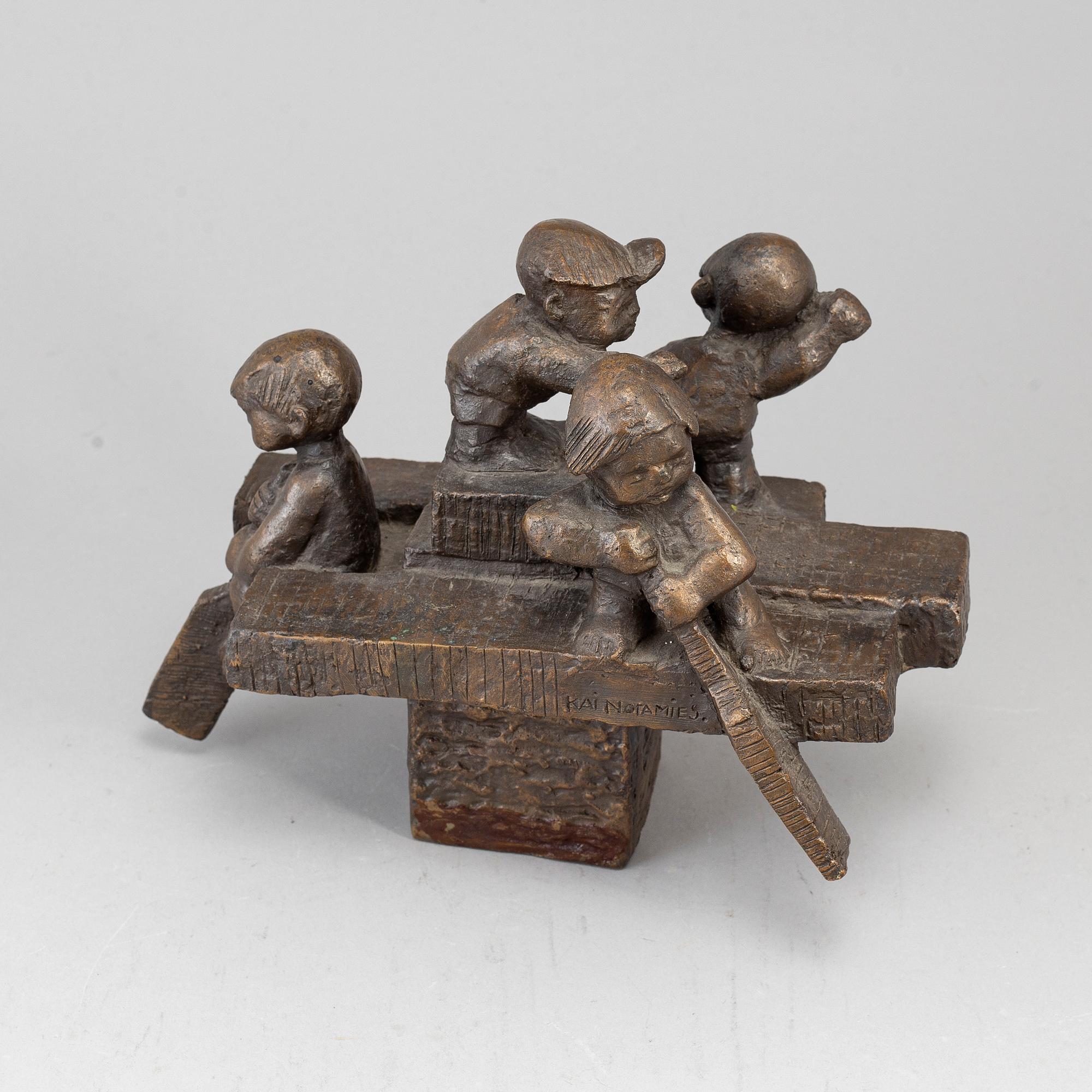 KAI NORAMIES, sculpture, bronze, signed.