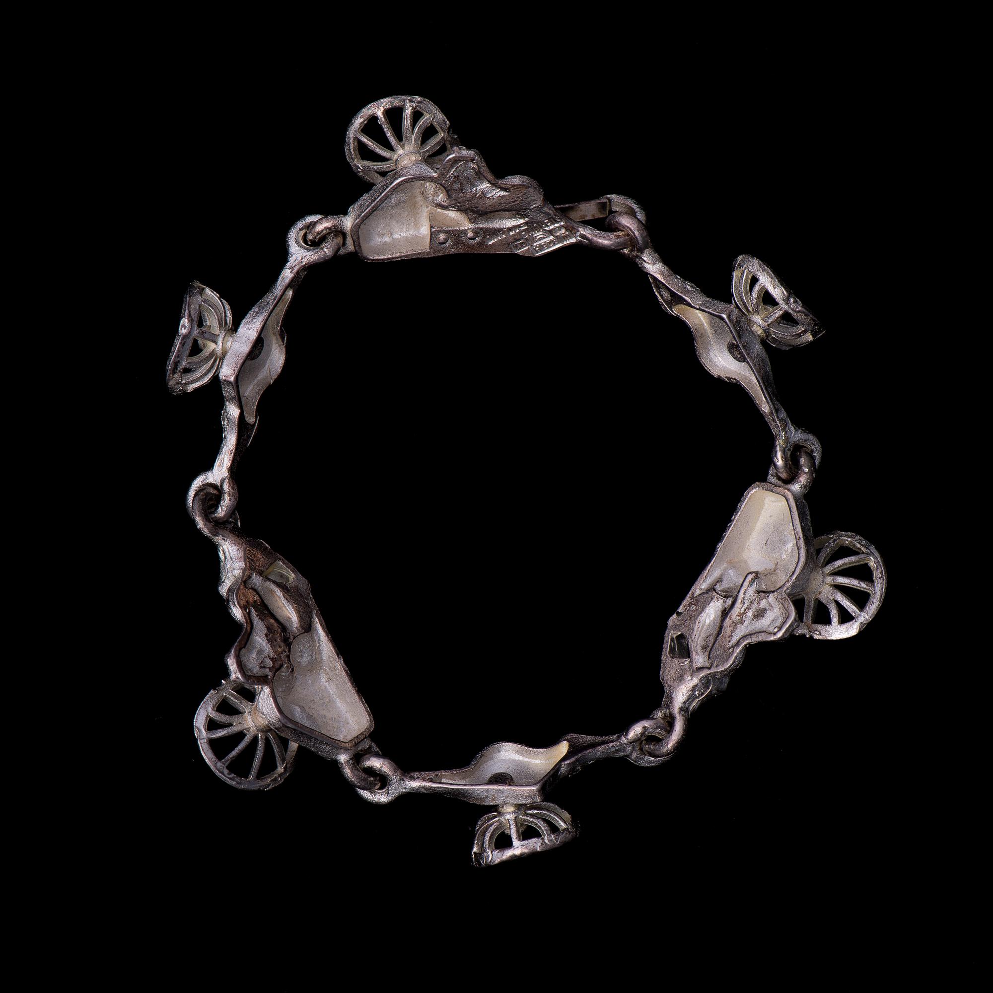 BJÖRN WECKSTRÖM, ARMBAND Robott Jori, sterling silver, Lapponia 1969.
