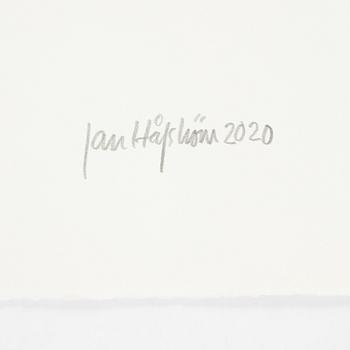 Jan Håfström, etching in colours, 2020, signed 45/50.