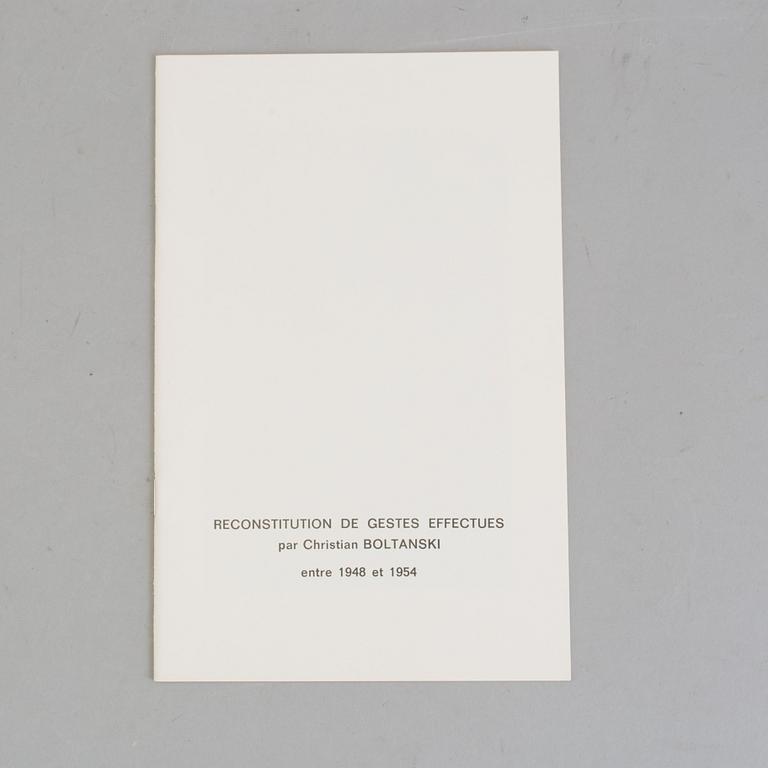 ARTISTS’ BOOKS, Christian Boltanski: Livres, 1991.