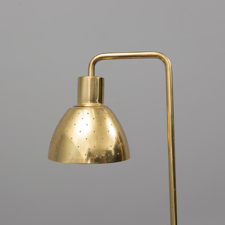 HANS AGNE JAKOBSSON, a brass flower lamp, Markaryd, 1960/70s.