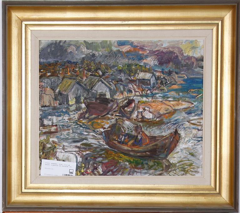 NORDBERG, OLLE, olja på pannå, sign o dat -64.